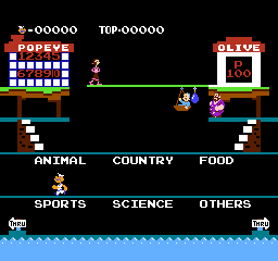 Popeye no Eigo Asobi screenshot 4 for Famicom
